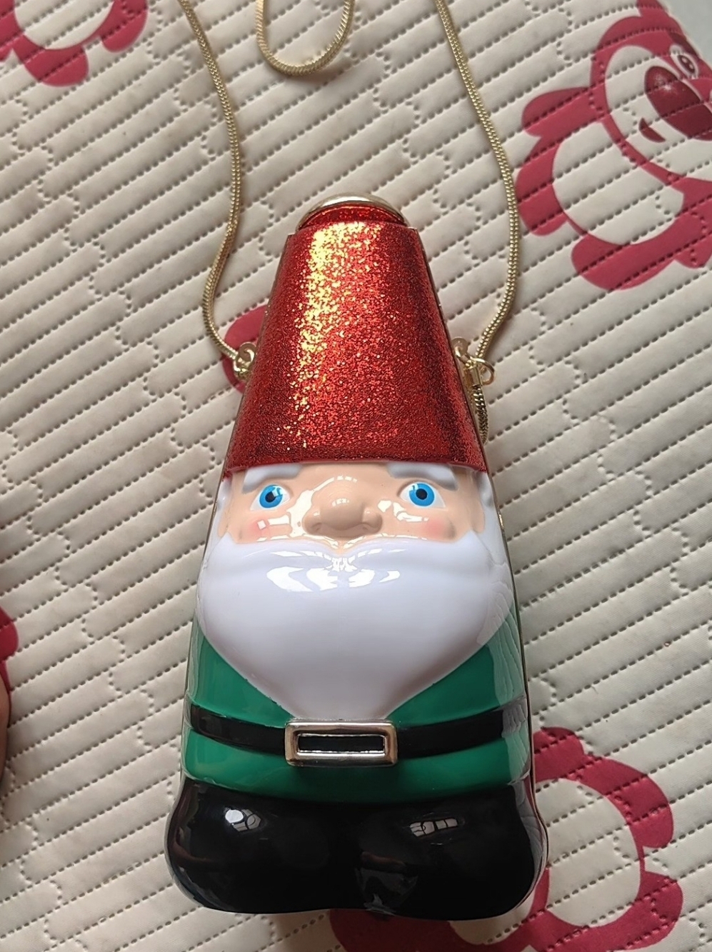 Kate Spade Christmas Santa Claus Gnome Crossbody Bag Crossbody Bag with Red Hat